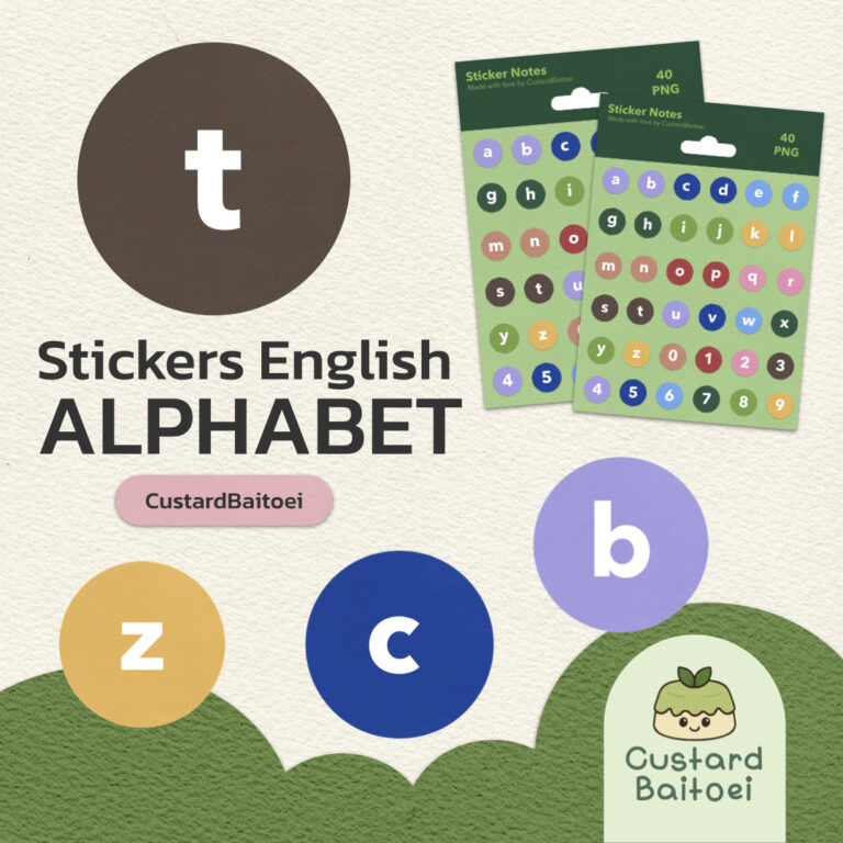 ABC English Alphabet Stickers – BOSEBOSH STORE