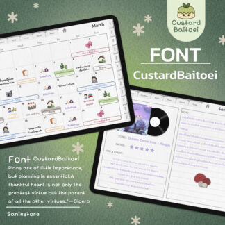 Font CustardBaitoei สำหรับส่วนตัว