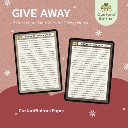Give Away Paper CustardBaitoei