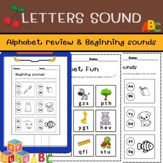 Alphabet Adventure: Beginning Sounds & Letter Review for Grade 1-2
