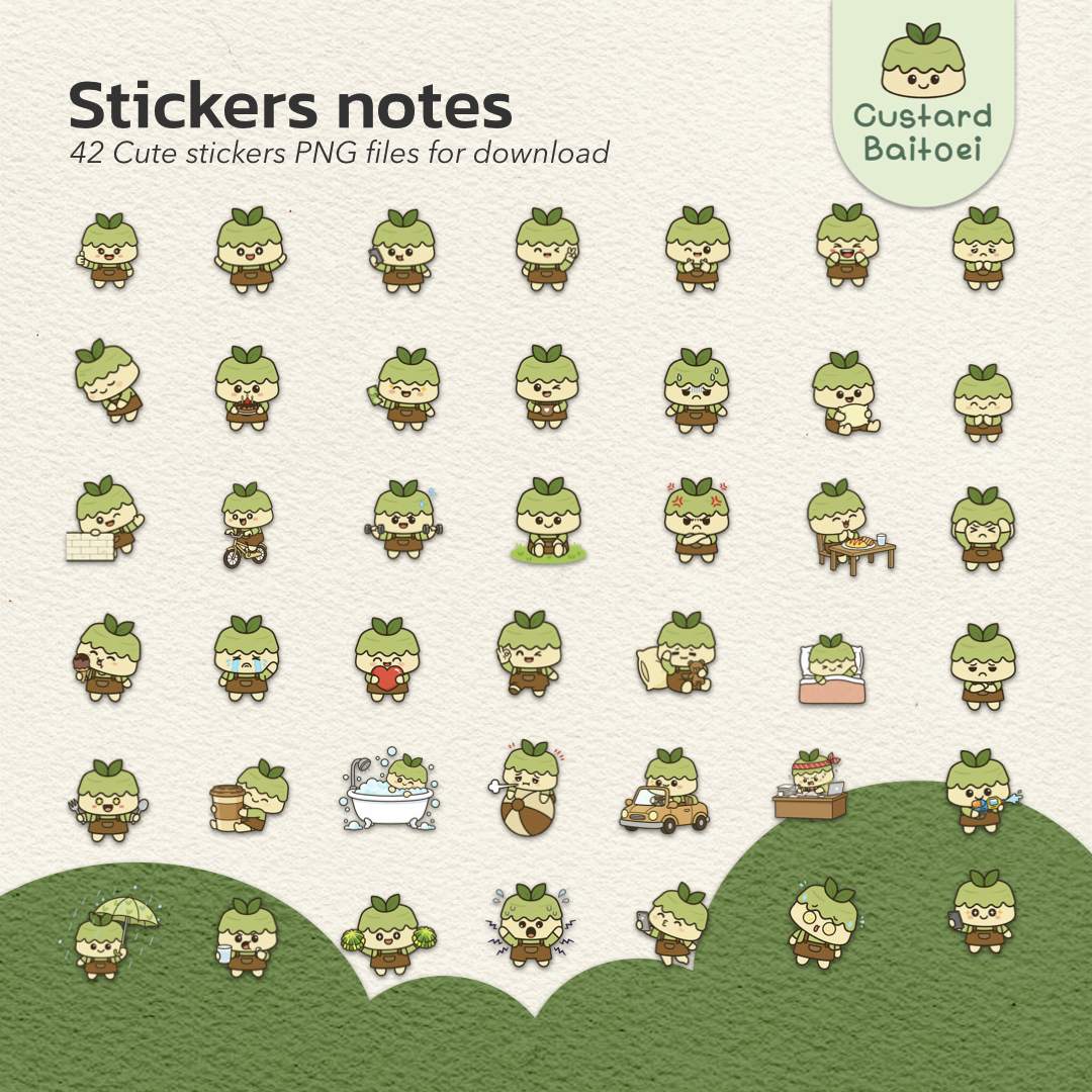 Sticker Diary CustardBaitoei - Image 2