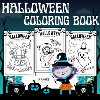 Halloween Coloring Book ระบายสีภาพวันฮาโลวีน