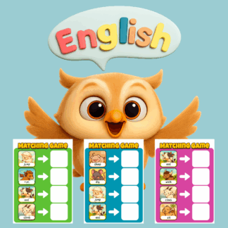 10 Verbs Matching Game
