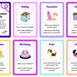 Social Skills Conversation Flashcards